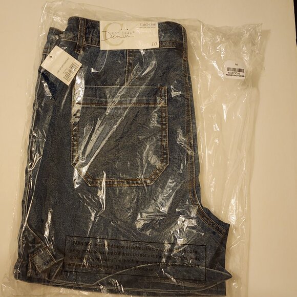 Cato Lace Up Denim Shorts - 10 - Picture 6 of 9